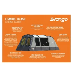 Vango Lismore TC 450 Package Familienzelt -Camping-ausrüstung Verkäufe 2024 8057496 1280x1280
