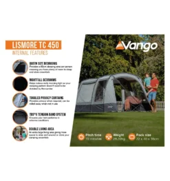 Vango Lismore TC 450 Package Familienzelt -Camping-ausrüstung Verkäufe 2024 8057497 1280x1280