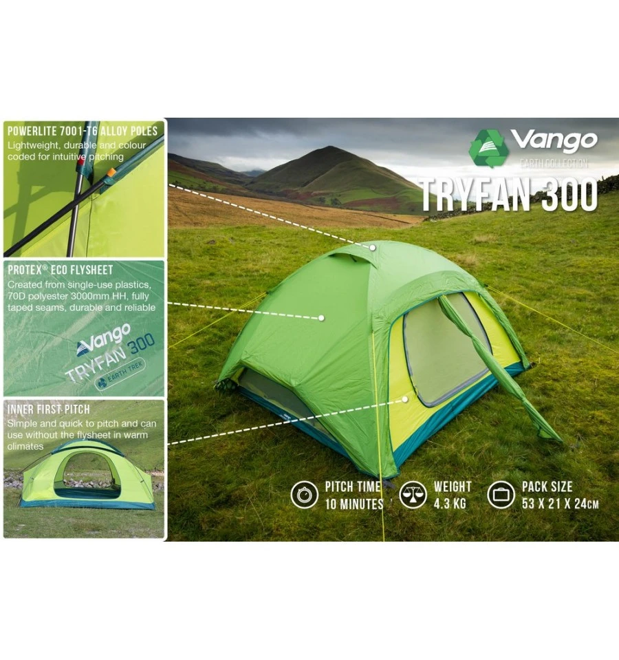 Vango Tryfan 300 Trekkingzelt 7 Vango Tryfan 300 Trekkingzelt – Bild 7