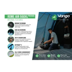 Vango Rome Air 550XL Package Familienzelt -Camping-ausrüstung Verkäufe 2024 8061031 1280x1280