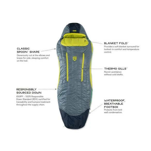 NEMO Equipment Disco Mens 30 Regular Daunenschlafsack 5 NEMO Equipment Disco Mens 30 Regular Daunenschlafsack – Bild 5