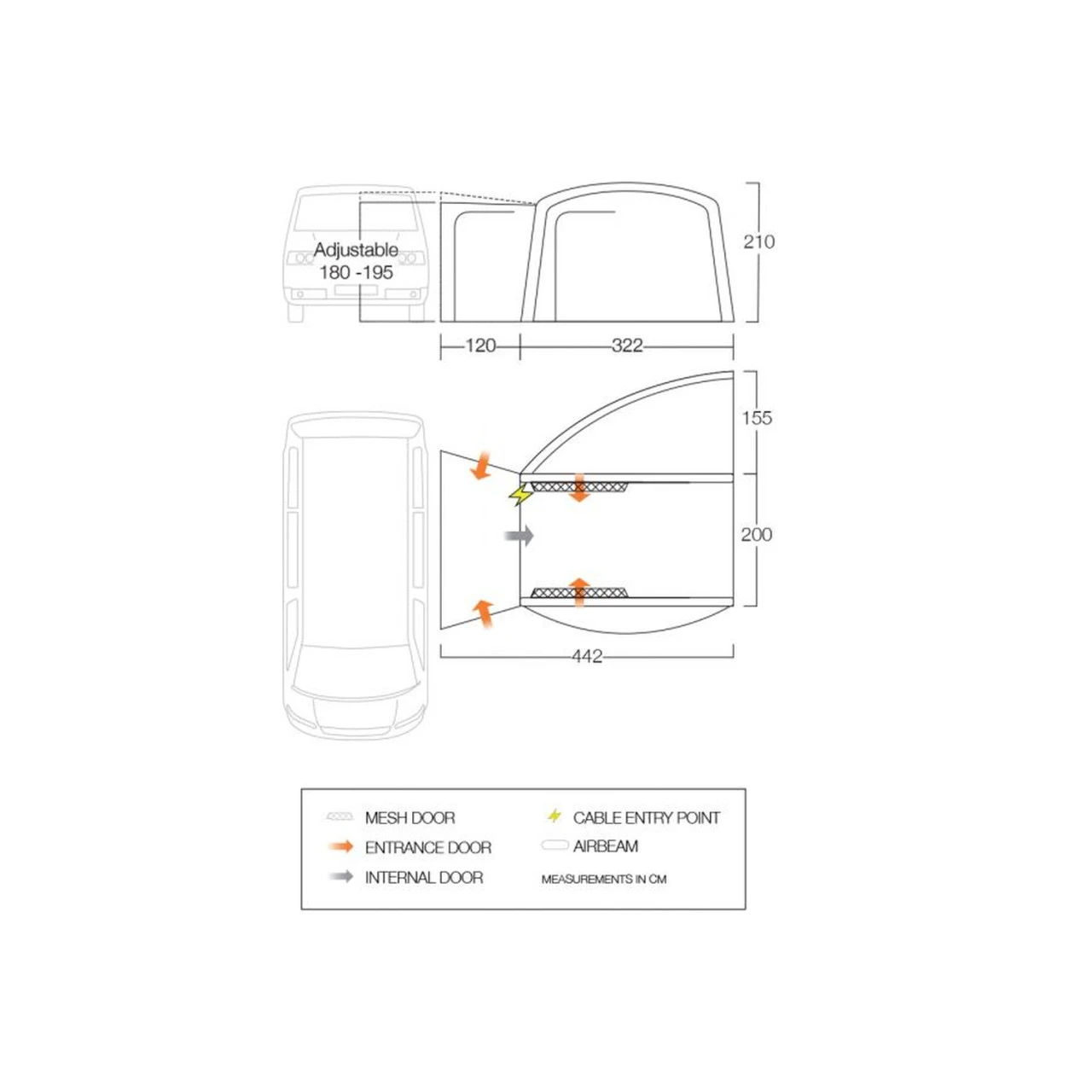 Vango Magra Air VW Busvorzelt 2 Vango Magra Air VW Busvorzelt – Bild 2