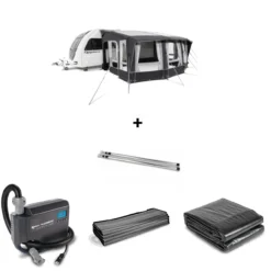 Dometic SET Ace AIR All-Season 400 S Inkl. Teppich, Unterlage, Andruckstangenset Und Elektrischer Pumpe