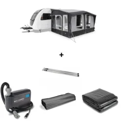 Dometic SET Club AIR All-Season 390 S Inkl. Teppich, Unterlage, Andruckstangenset Und Elektrischer Pumpe