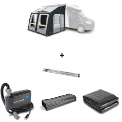 Dometic SET Rally AIR Pro 330 M Inkl. Teppich, Unterlage, Andruckstangenset Und Elektrischer Pumpe