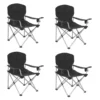 Outwell SET Aus 4x Catamarca XL Faltstuhl Black