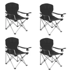 Outwell SET Aus 4x Catamarca XL Faltstuhl Black