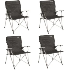 Outwell SET Aus 4x Goya XL Faltstuhl Black
