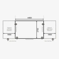 Dometic SET Club AIR Pro 440 M Inkl. Teppich, Unterlage, Andruckstangenset Und Elektrischer Pumpe -Camping-ausrüstung Verkäufe 2024 club 440 zeichnung 1280x1280